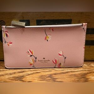 Kate Spade Pink Floral Wallet - New without Tags